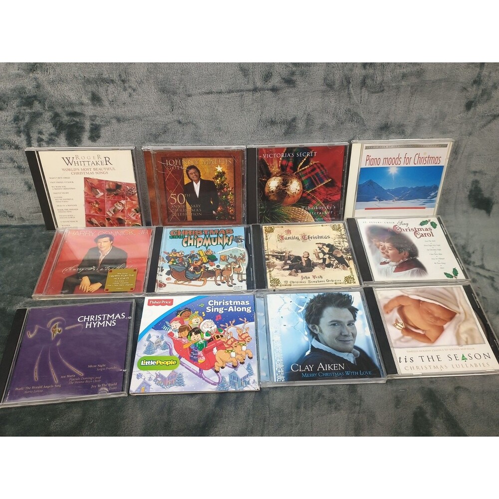12-CD Christmas and holiday music lot featuring a variety Christmas Music